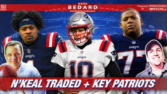 .@AthleticGreens & @betonline_ag Bedard Patriots Podcast: Harry traded; Top 10 players who could make the season special taken at BSJ Headquarters (Patriots)